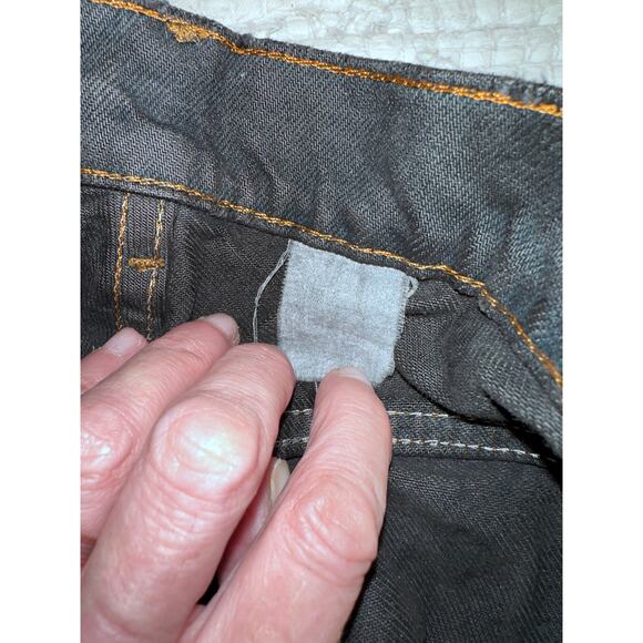 NWT VINTAGE LEVI'S BLACK PATCHED DAISY DUKE CUTOFF SHORTS URBAN RENEWAL - Picture 11 of 11